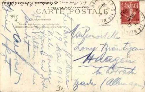 Ak Nogent sur Marne Val de Marne, Garnier et Valet traques, Nuit du 14 au 15 Mai 1912, Le Pavillon