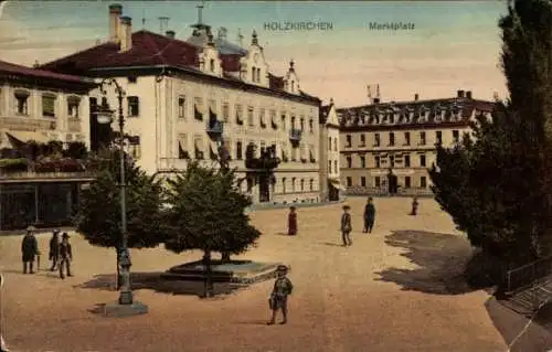 Ak Holzkirchen in Oberbayern, Marktplatz