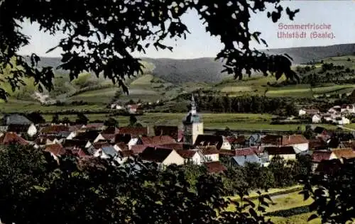 Ak Uhlstädt Kirchhasel an der Saale, Gesamtansicht