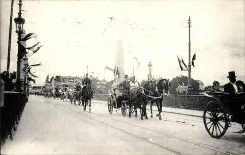 Ak Bern Stadt Kanton Bern, Besuch Kaiser Wilhelm II, 6. September 1912, Kutschen