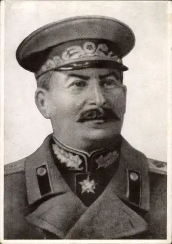 Ak Marschall Josef Stalin, Josef Wissarionowitsch Stalin in Uniform