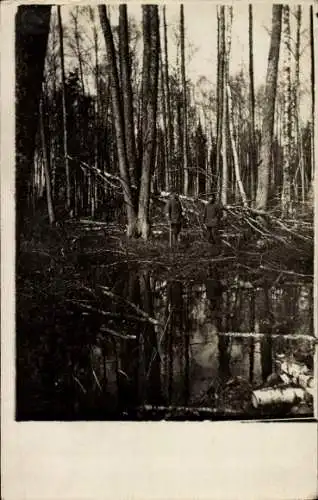 Foto Ak Jadwigonvo? Polen, Hochwasser April 1917