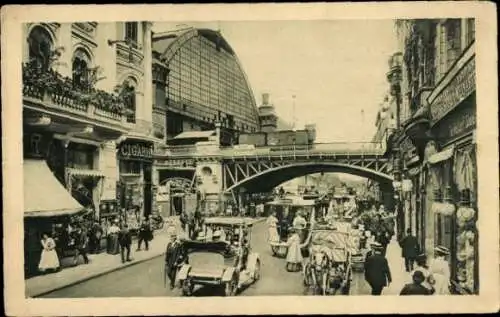 Ak Berlin Mitte, Friedrichstraße, Bahnhof