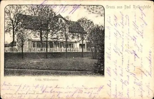 Ak Bad Rothenfelde am Teutoburger Wald, Villa Wilhelmina, Parkanlagen