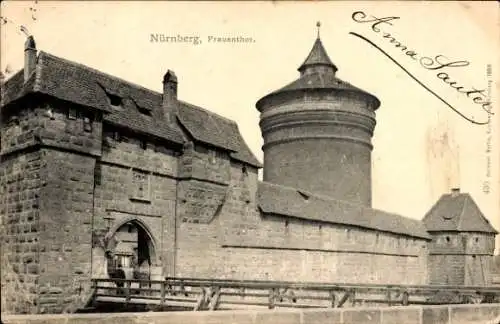Ak Nürnberg in Mittelfranken, Frauentor