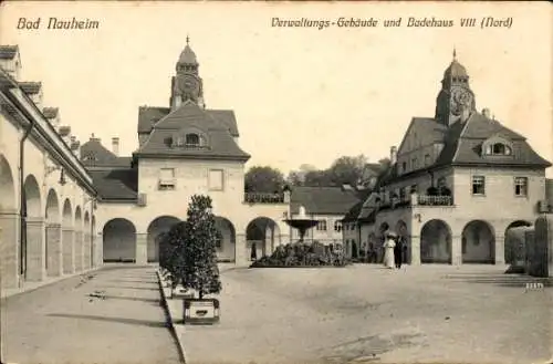 Ak Bad Nauheim in Hessen, Verwaltungsgebäude, Badehaus VIII (Nord)