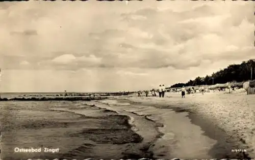 Ak Ostseebad Zingst, Strandansicht