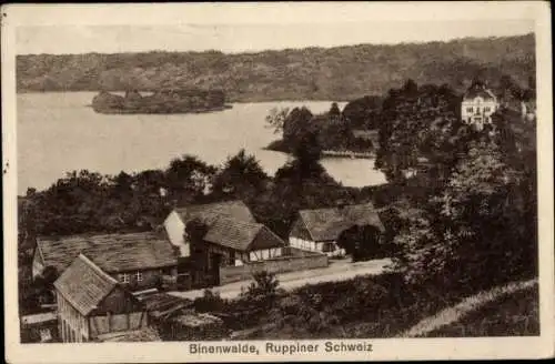 Ak Binenwalde Albertinenhof in Ruppiner Schweiz, Holz