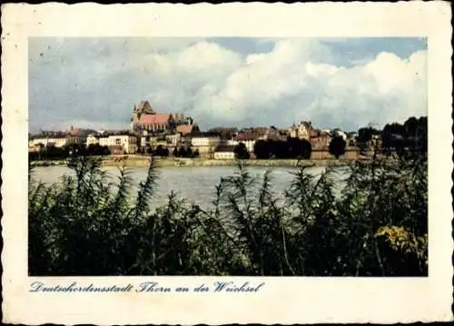 Ak Toruń Thorn Westpreußen, Stadt an der Weichsel