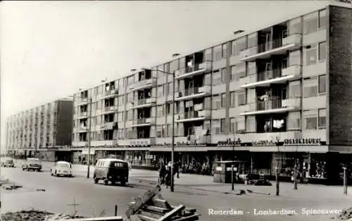 Ak Rotterdam Südholland Niederlande, Lombardijen, Spinozawen