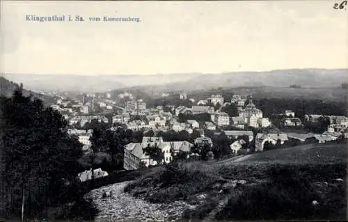 Ak Klingenthal im Vogtland Sachsen, Blick vom Kamerunberg.