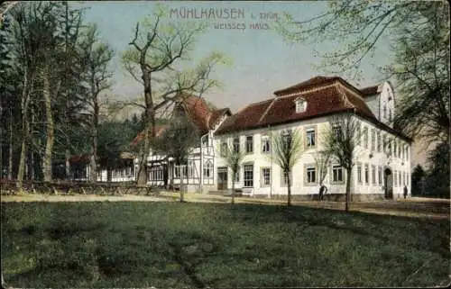 Ak Mühlhausen in Thüringen, Weißes Haus