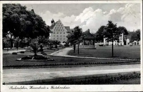 Ak Aschersleben im Salzlandkreis, Herrenbreite und Bestehornhaus