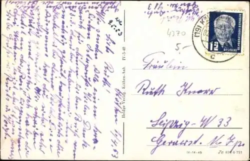 Ak Köthen in Anhalt, Bahnhof