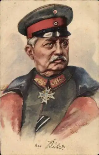 Künstler Ak Schneider, Rud., Generaloberst Karl von Bülow, Portrait