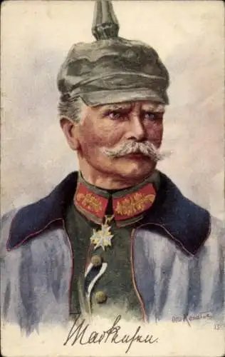 Künstler Ak Renatus, Otto, Generalfeldmarschall August von Mackensen, Portrait