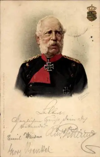 Künstler Litho Donadini, Antonio Ermenegildo, König Albert von Sachsen, Portrait