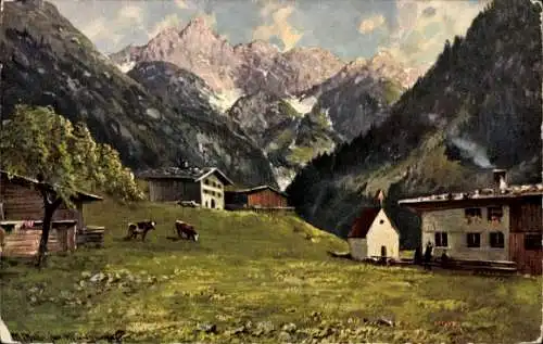 Ak Oberstdorf im Oberallgäu Schwaben, Einödsbach, Mädelegabel