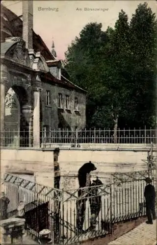 Ak Bernburg an der Saale, Bärenzwinger