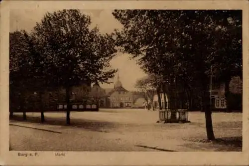 Ak Burg auf der Insel Fehmarn, Markt