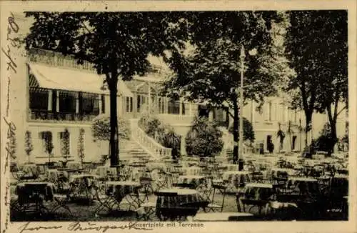 Ak Bad Rothenfelde am Teutoburger Wald, Konzertplatz, Terrasse