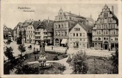 Ak Paderborn in Westfalen, Marienplatz