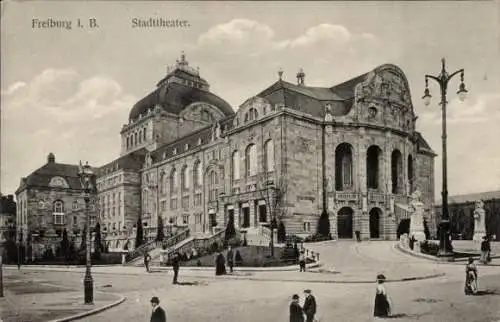 Ak Freiburg im Breisgau, Stadttheater