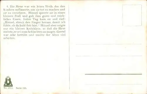 Künstler Ak Kubel, Otto, Hänsel und Gretel, Hexe, Käfig, Märchen, Gebrüder Grimm