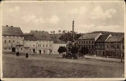 Ak Benešov nad Ploučnicí Bensen Beneschau Region Aussig, Marktplatz