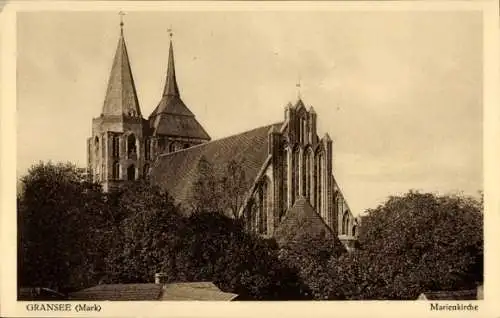 Ak Gransee in der Mark, Marienkirche