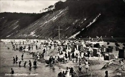 Ak Międzyzdroje Ostseebad Misdroy Pommern, Strand