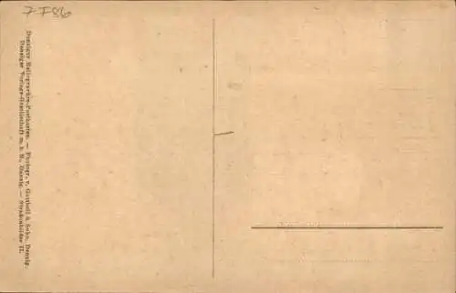 Ak Gdańsk Danzig, Kanzelhaus, Spendhaus Neugasse