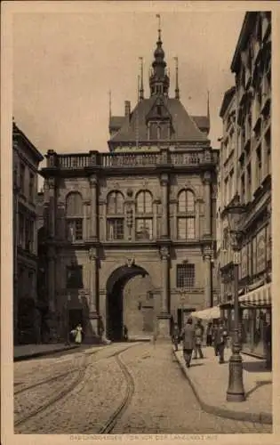 Ak Gdańsk Danzig, Langgasse, Langgasser Tor