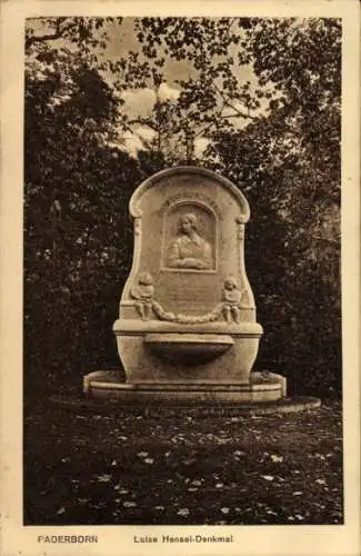 Ak Paderborn in Westfalen, Luise Hensel-Denkmal