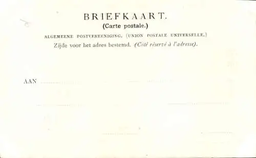 Ak Präsident Kruger, auf dem Balkon des Hotel des Indes, 's Gravenhage