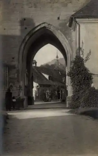 Foto Ak Bregenz am Bodensee Vorarlberg, Pfarrkirche, Martinsturm