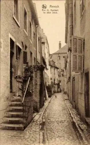 Ak Remich an der Mosel Luxemburg, Rue St. Kunibert, Im alten Stock