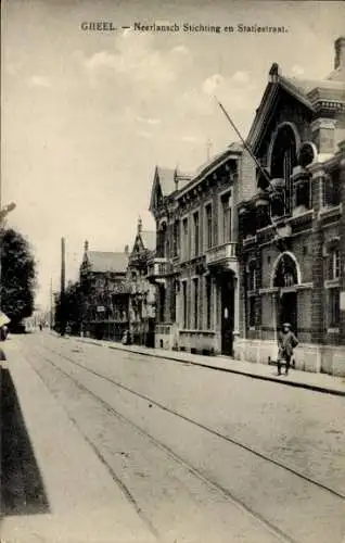 Ak Gheel Geel Vlaanderen Antwerpen, Neerlansch Stichting, Statiestraat