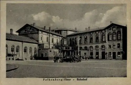 Ak Falkenberg an der Elster, Bahnhof