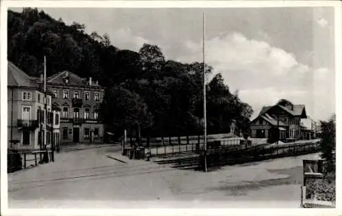 Ak Ruwer Trier an der Mosel, Gasthaus zum Bahnhof