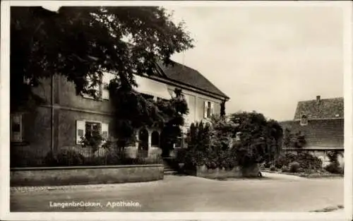 Ak Langenbrücken Bad Schönborn in Baden, Apotheke