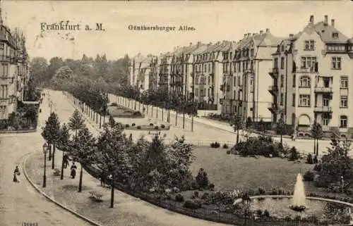 Ak Frankfurt am Main, Günthersburger Allee