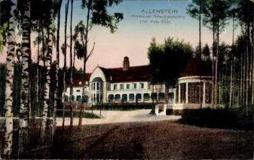 Ak Olsztyn Allenstein Ostpreußen, Restaurant Neu-Jacobsberg