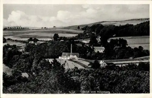 Ak Vlotho an der Weser, Moor- und Schwefelbad Seebruch, Blick vom Knickberg