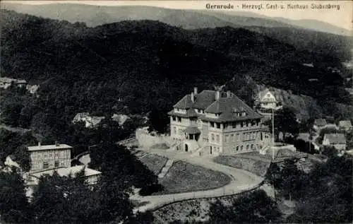 Ak Gernrode Quedlinburg im Harz,  Herzogl. Gast- u. Kurhaus Stubenberg