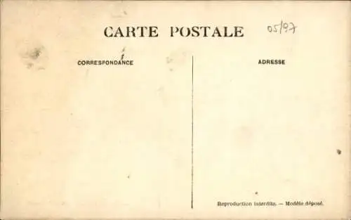 Ak Französisches Kriegsschiff, Französische Marine