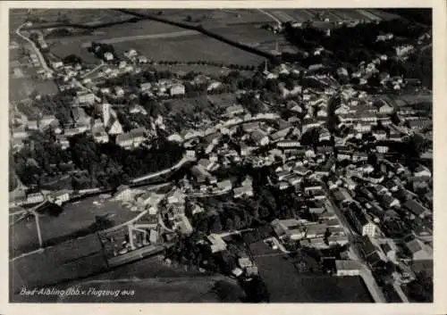 Ak Bad Aibling in Oberbayern, Fliegeraufnahme