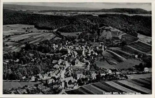 Ak Castell Unterfranken,  vom Flugzeug aus