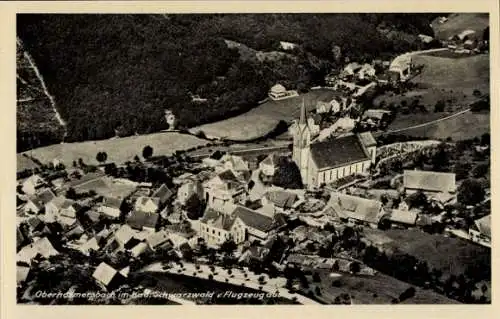 Ak Oberharmersbach im Schwarzwald Baden, Fliegeraufnahme