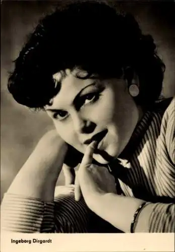 Ak Schauspielerin Ingeborg Dirgardt, Portrait